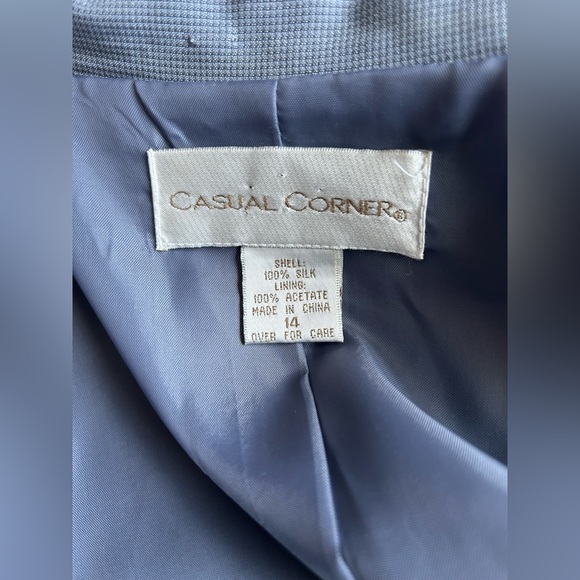 Casual Corner Silk Single Breasted Blazer & Sleeveless Maxi Dress - Picture 8 of 15